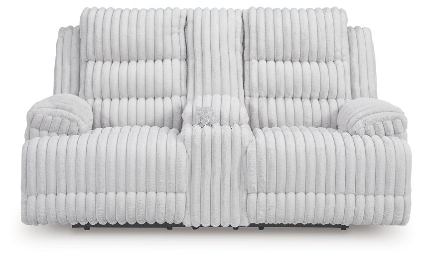 Rhines Falls Power Reclining Loveseat with Console - House n2 Home Furniture (Manchester,GA)