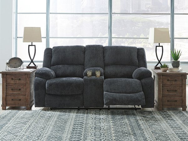 Draycoll Reclining Loveseat with Console - House n2 Home Furniture (Manchester,GA)