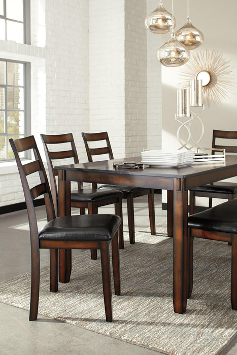 Coviar Dining Table and Chairs with Bench (Set of 6) - House n2 Home Furniture (Manchester,GA)