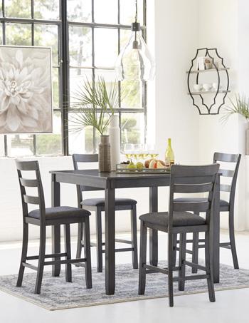 Bridson Counter Height Dining Table and Bar Stools (Set of 5) - House n2 Home Furniture (Manchester,GA)
