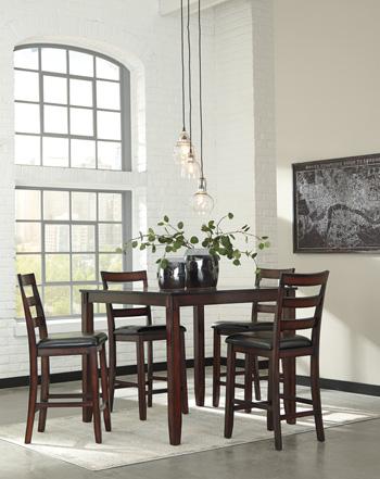 Coviar Counter Height Dining Table and Bar Stools (Set of 5) - House n2 Home Furniture (Manchester,GA)