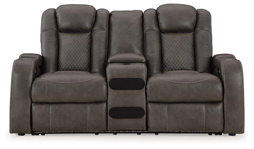 Fyne-Dyme Power Reclining Loveseat with Console - House n2 Home Furniture (Manchester,GA)