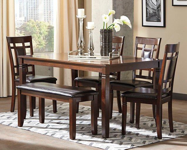 Bennox Dining Table and Chairs with Bench (Set of 6) - House n2 Home Furniture (Manchester,GA)