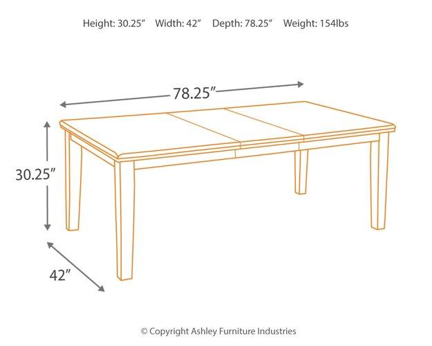 Haddigan Dining Extension Table - House n2 Home Furniture (Manchester,GA)