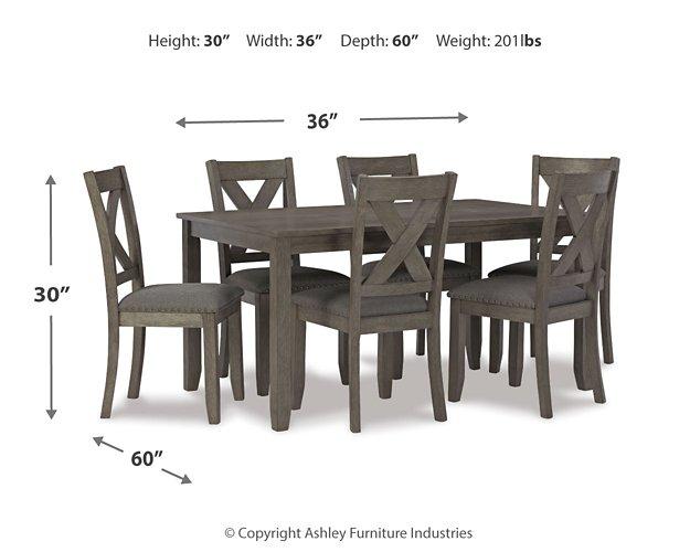 Caitbrook Dining Table and Chairs (Set of 7) - House n2 Home Furniture (Manchester,GA)