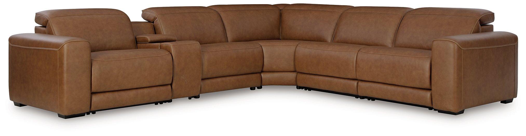 Magic Man Power Reclining Sectional with Console - House n2 Home Furniture (Manchester,GA)