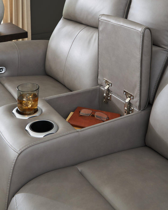 5Z-Comfort Power Reclining Loveseat with Console - House n2 Home Furniture (Manchester,GA)