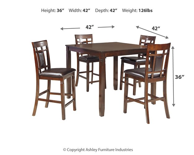 Bennox Counter Height Dining Table and Bar Stools (Set of 5) - House n2 Home Furniture (Manchester,GA)