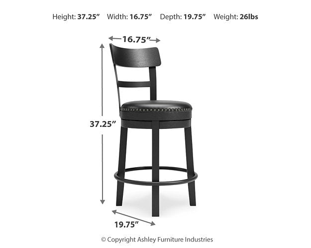 Valebeck Counter Height Bar Stool - House n2 Home Furniture (Manchester,GA)