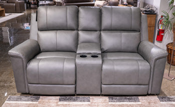 Bleckley Power Reclining Loveseat with Console - House n2 Home Furniture (Manchester,GA)