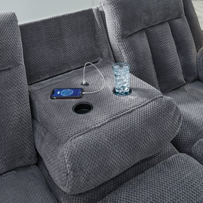 Observation Power Reclining Sofa with Drop Down Table - House n2 Home Furniture (Manchester,GA)