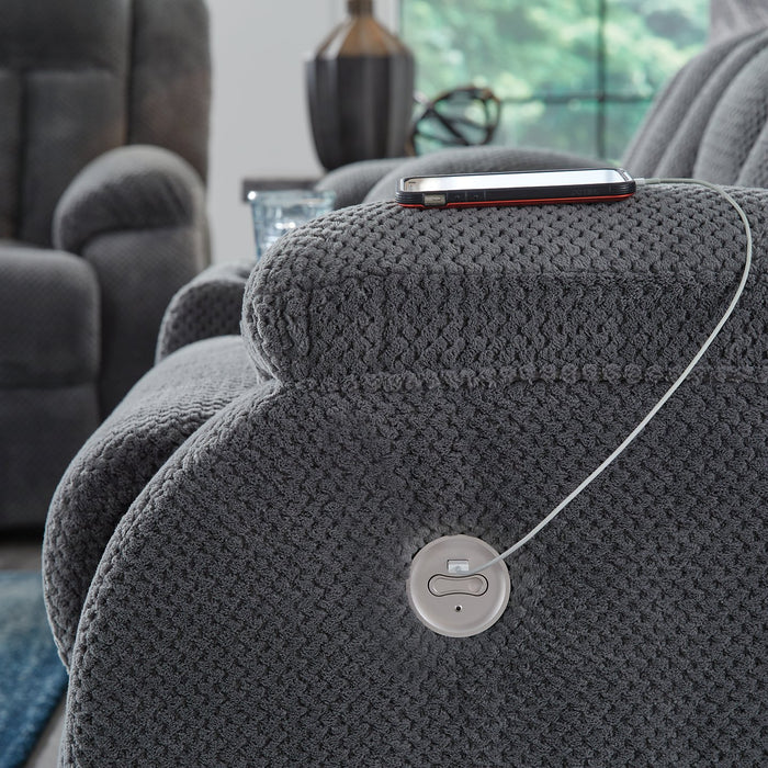Observation Power Reclining Sofa with Drop Down Table - House n2 Home Furniture (Manchester,GA)