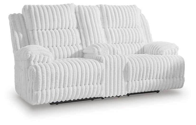 Rhines Falls Power Reclining Loveseat with Console - House n2 Home Furniture (Manchester,GA)
