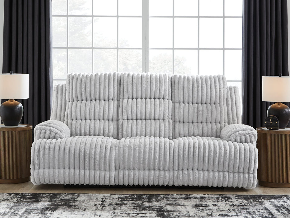 Rhines Falls Power Reclining Sofa with Drop Down Table - House n2 Home Furniture (Manchester,GA)