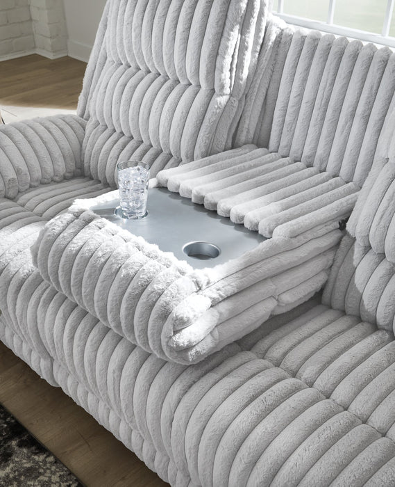 Rhines Falls Power Reclining Sofa with Drop Down Table - House n2 Home Furniture (Manchester,GA)