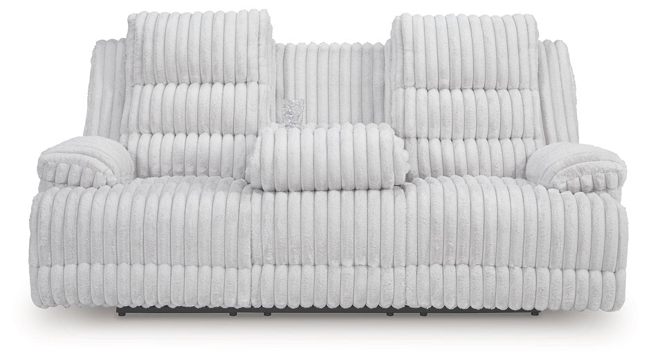 Rhines Falls Power Reclining Sofa with Drop Down Table - House n2 Home Furniture (Manchester,GA)