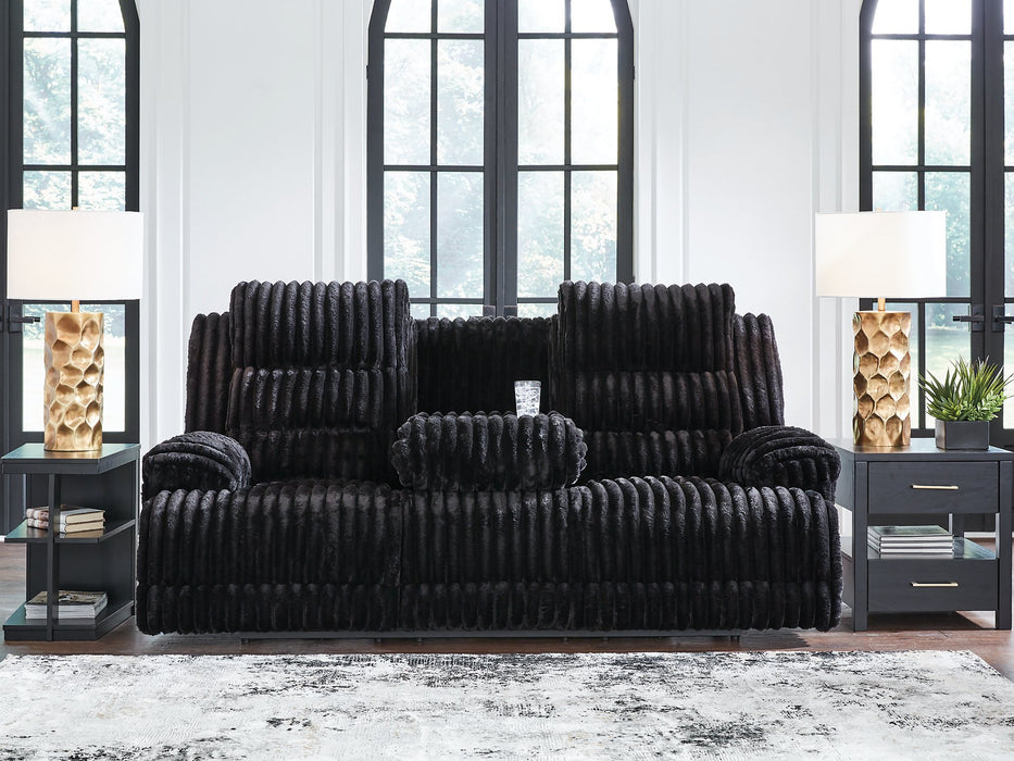 Rhine Falls Power Reclining Sofa with Drop Down Table - House n2 Home Furniture (Manchester,GA)