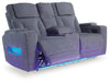 Studio Cave Power Reclining Loveseat with Console - House n2 Home Furniture (Manchester,GA)