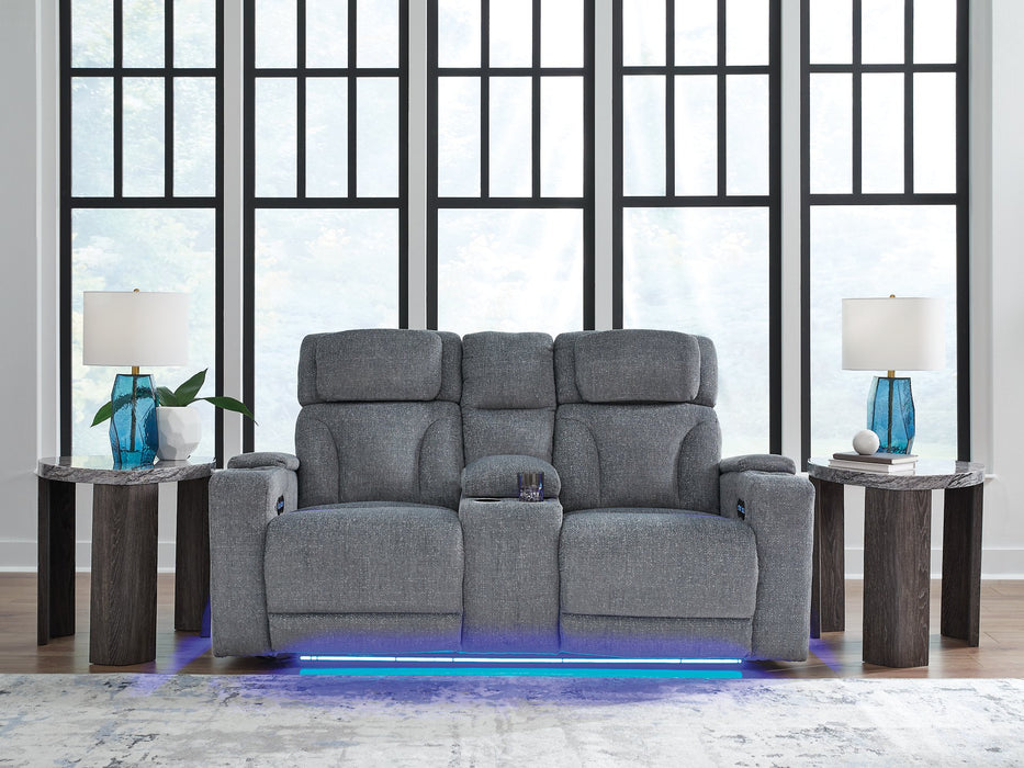 Studio Cave Power Reclining Loveseat with Console - House n2 Home Furniture (Manchester,GA)