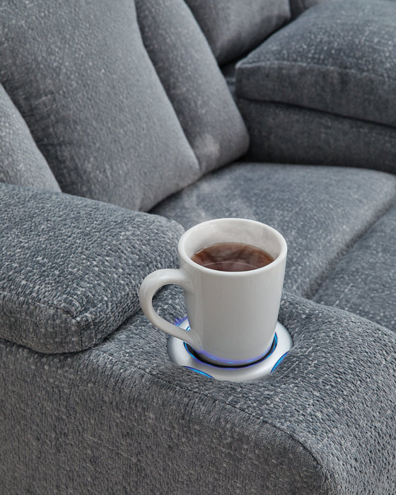 Studio Cave Power Reclining Loveseat with Console - House n2 Home Furniture (Manchester,GA)