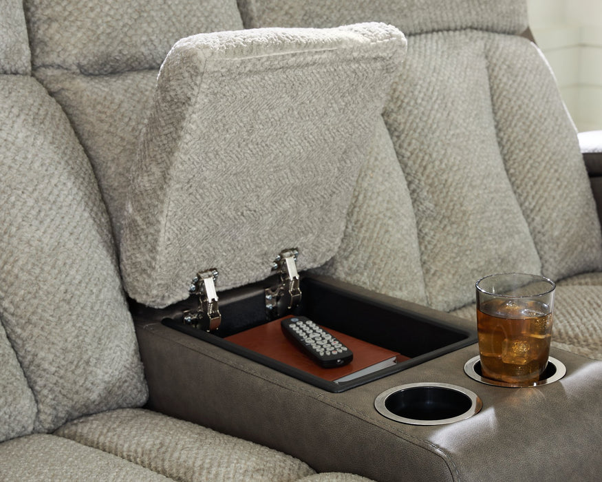 WhipLash Power Reclining Loveseat with Console - House n2 Home Furniture (Manchester,GA)