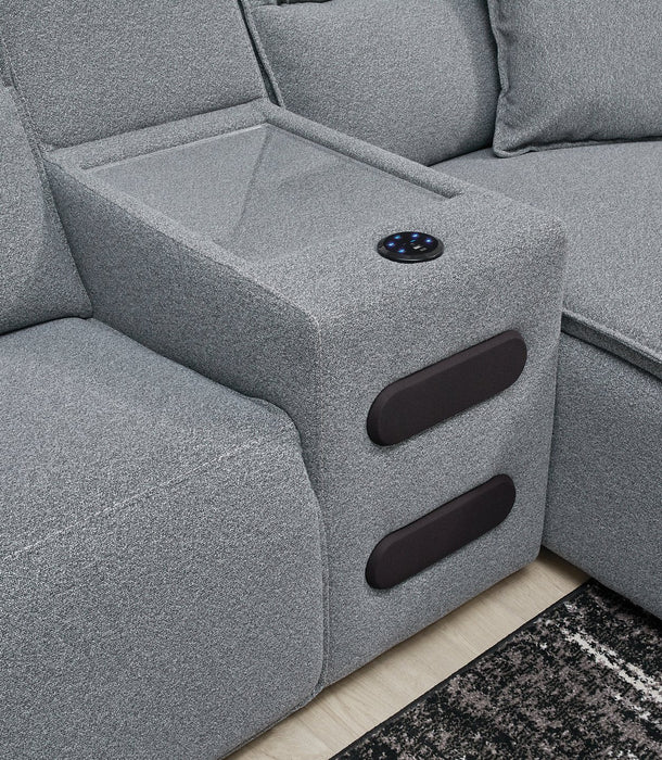 ModMax II Reclining Sectional with Chaise and Audio Console - House n2 Home Furniture (Manchester,GA)