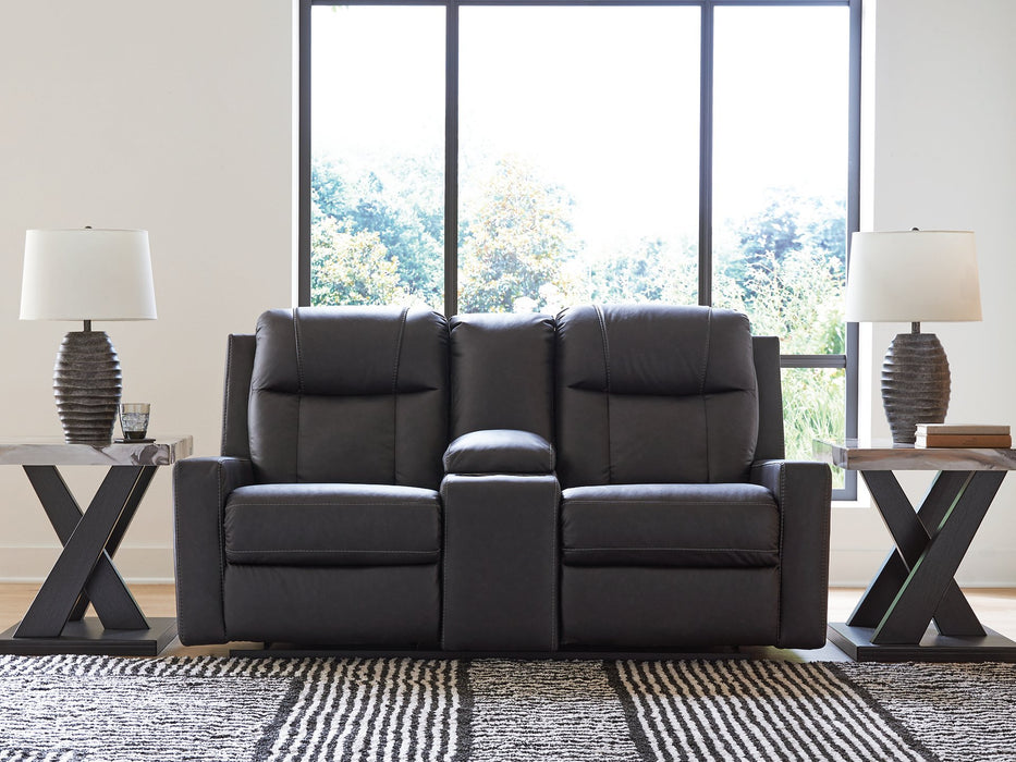 Mackmenville Reclining Loveseat with Console - House n2 Home Furniture (Manchester,GA)