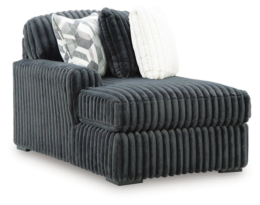 Midnight-Madness Sectional with Chaise
