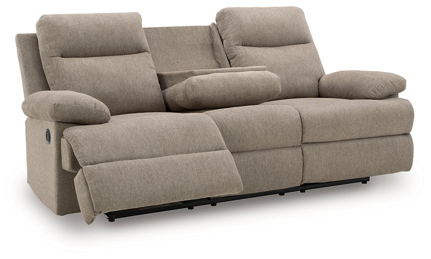 Side-Swipe Reclining Sofa with Drop Down Table - House n2 Home Furniture (Manchester,GA)