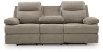 Side-Swipe Reclining Sofa with Drop Down Table - House n2 Home Furniture (Manchester,GA)