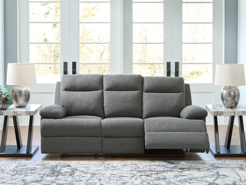 Side-Swipe Reclining Sofa with Drop Down Table - House n2 Home Furniture (Manchester,GA)