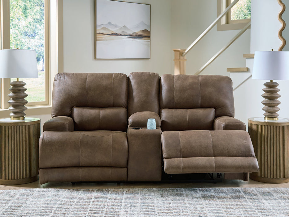 Beckley Place Power Reclining Loveseat with Console - House n2 Home Furniture (Manchester,GA)