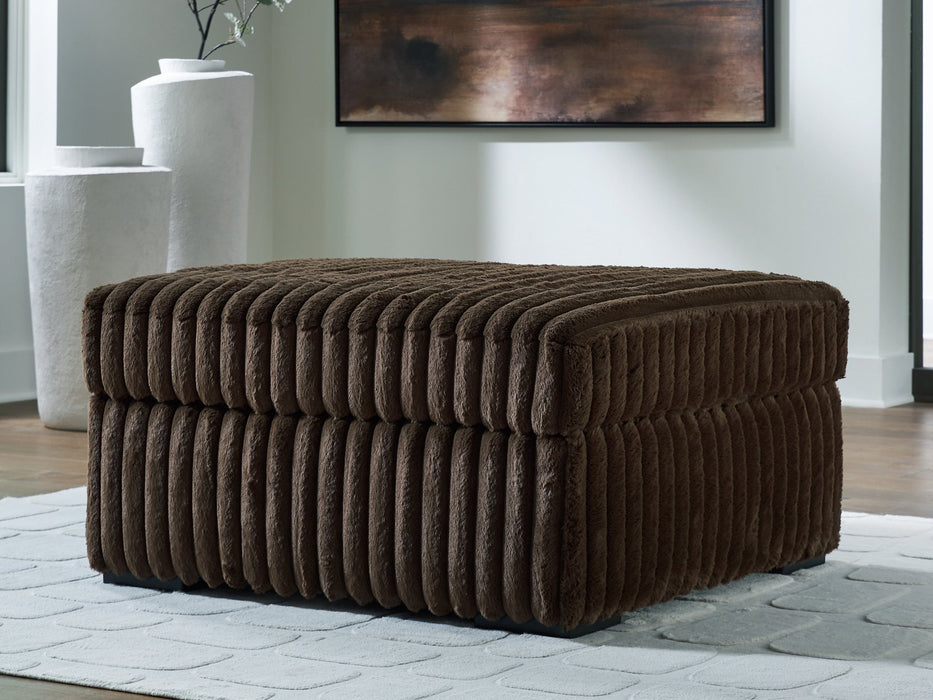 Midnight-Madness Oversized Accent Ottoman - House n2 Home Furniture (Manchester,GA)