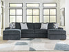 Midnight-Madness Double Chaise 3-Piece Sectional - House n2 Home Furniture (Manchester,GA)