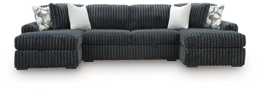 Midnight-Madness Double Chaise 3-Piece Sectional - House n2 Home Furniture (Manchester,GA)