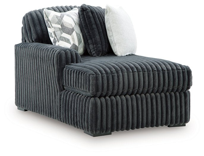 Midnight-Madness Double Chaise 3-Piece Sectional - House n2 Home Furniture (Manchester,GA)