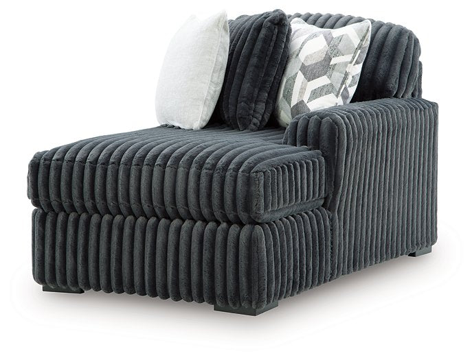 Midnight-Madness Double Chaise 3-Piece Sectional - House n2 Home Furniture (Manchester,GA)
