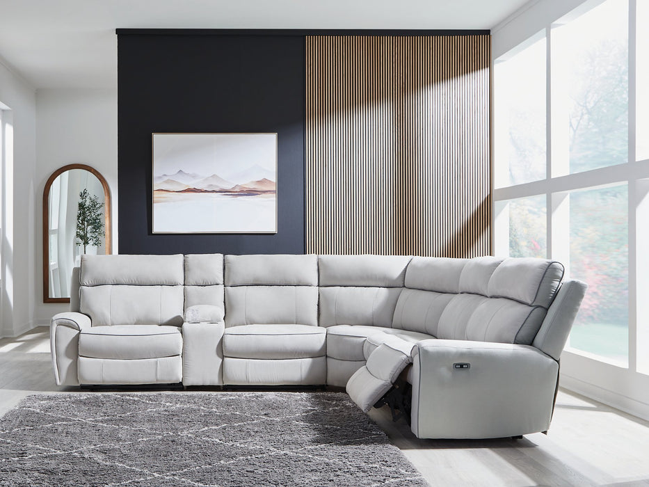 Social Pointe Reclining Sectional with Storage Console - House n2 Home Furniture (Manchester,GA)