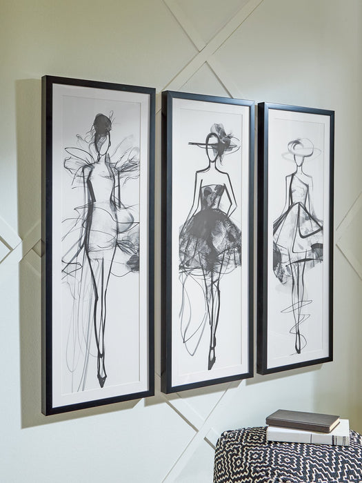 Mckerrick Wall Art Set (Set of 3) - House n2 Home Furniture (Manchester,GA)