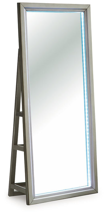 Evesen Floor Standing Mirror/Storage - House n2 Home Furniture (Manchester,GA)