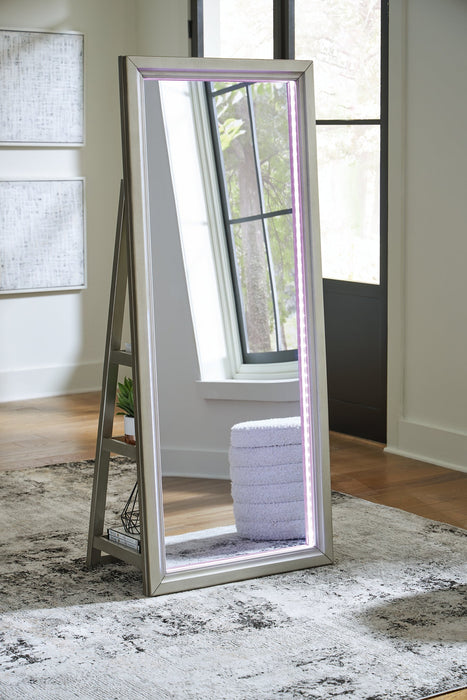 Evesen Floor Standing Mirror/Storage - House n2 Home Furniture (Manchester,GA)