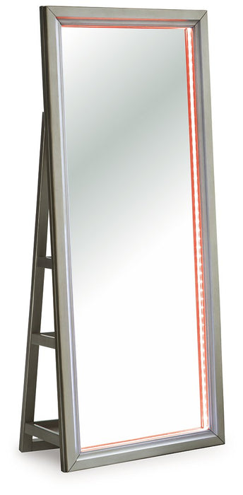 Evesen Floor Standing Mirror/Storage - House n2 Home Furniture (Manchester,GA)