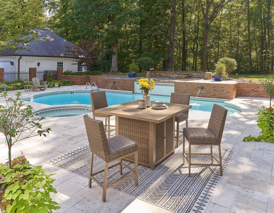 Walton Bridge Outdoor Bar Set - House n2 Home Furniture (Manchester,GA)