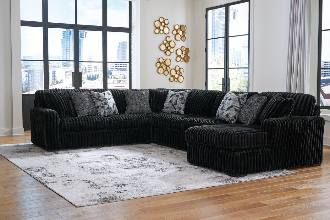 Midnight-Madness Sectional with Chaise - House n2 Home Furniture (Manchester,GA)