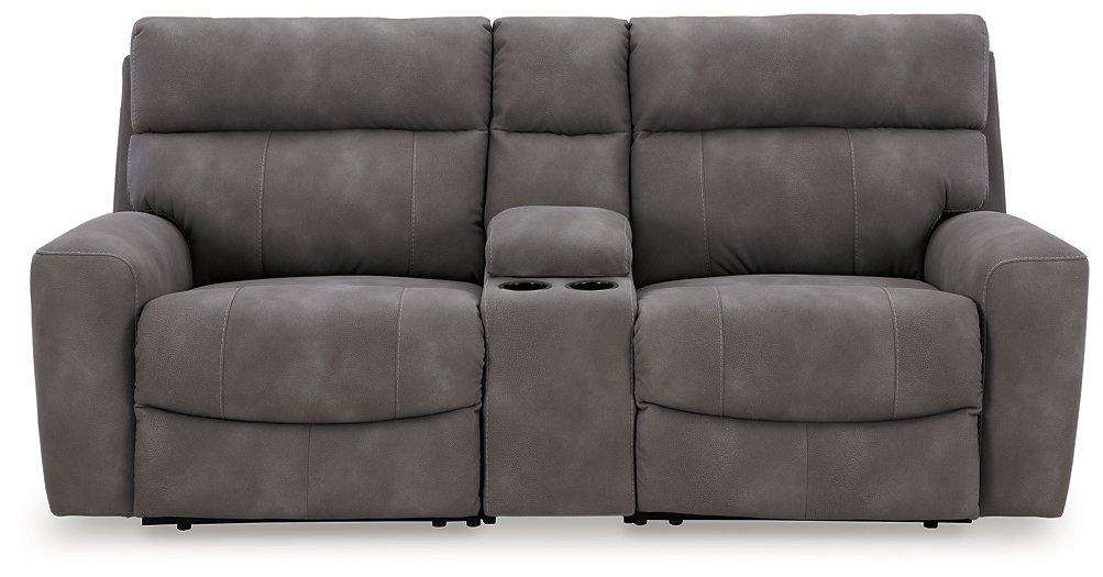 Next-Gen DuraPella Power Reclining Sectional Loveseat with Console - House n2 Home Furniture (Manchester,GA)