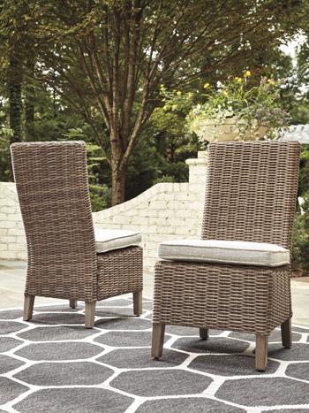 Beachcroft Outdoor Side Chair with Cushion (Set of 2) - House n2 Home Furniture (Manchester,GA)