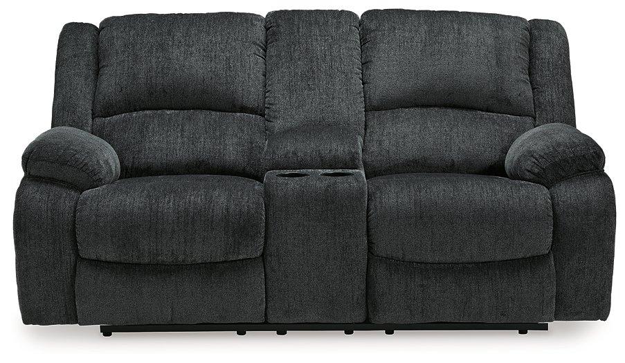 Draycoll Reclining Loveseat with Console - House n2 Home Furniture (Manchester,GA)