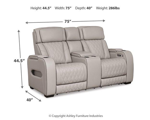 Boyington Power Reclining Loveseat with Console - House n2 Home Furniture (Manchester,GA)