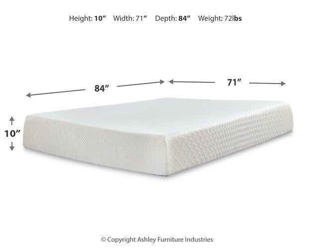 10 Inch Chime Memory Foam Mattress Set - House n2 Home Furniture (Manchester,GA)