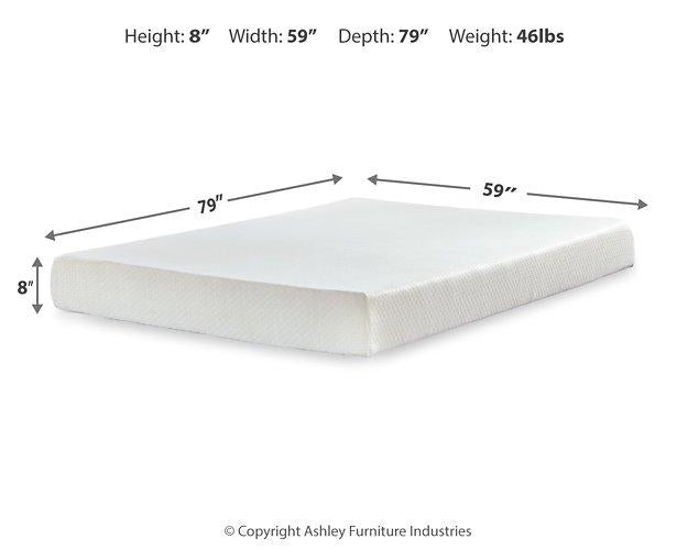 Chime 8 Inch Memory Foam Mattress in a Box - House n2 Home Furniture (Manchester,GA)